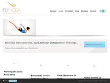 Tablet Screenshot of fly-yoga.fr